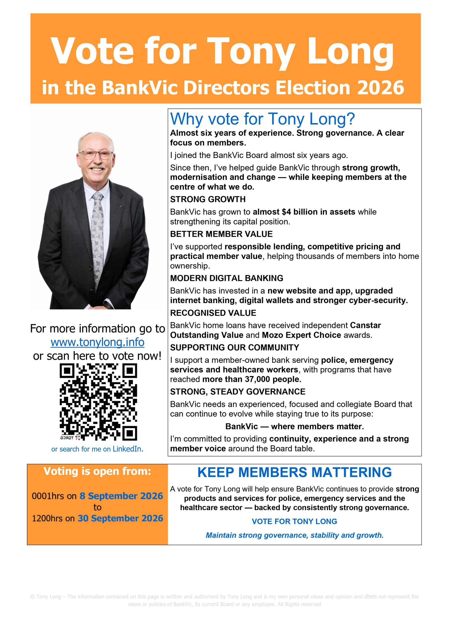 Campaign flyer